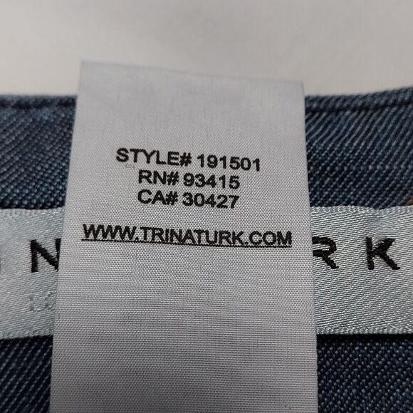 Trina Turk Chambray Tencel Linen Blend Shorts 4 - Picture 6 of 10